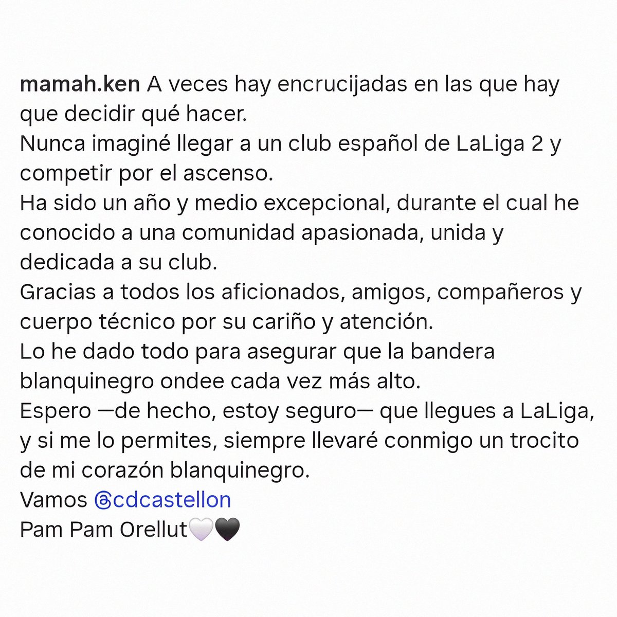 El mensaje de despedida de Kenneth Mamah. Uno di noi. 🫡🇳🇬