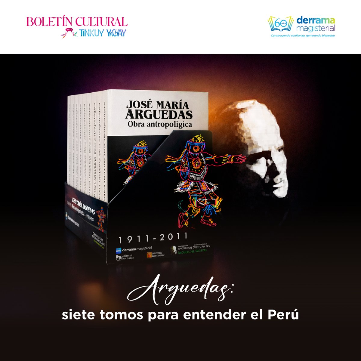 📚 Descubre Tinkuy Yachay N°11: Arguedas: 7 tomos para entender el Perú. Una obra que transformó la antropología y nos invita a recorrer la diversidad cultural con sensibilidad y rigor. Conéctate con arte, educación e identidad.
👉 blogty.derrama.org.pe
#TinkuyYachay #Arguedas