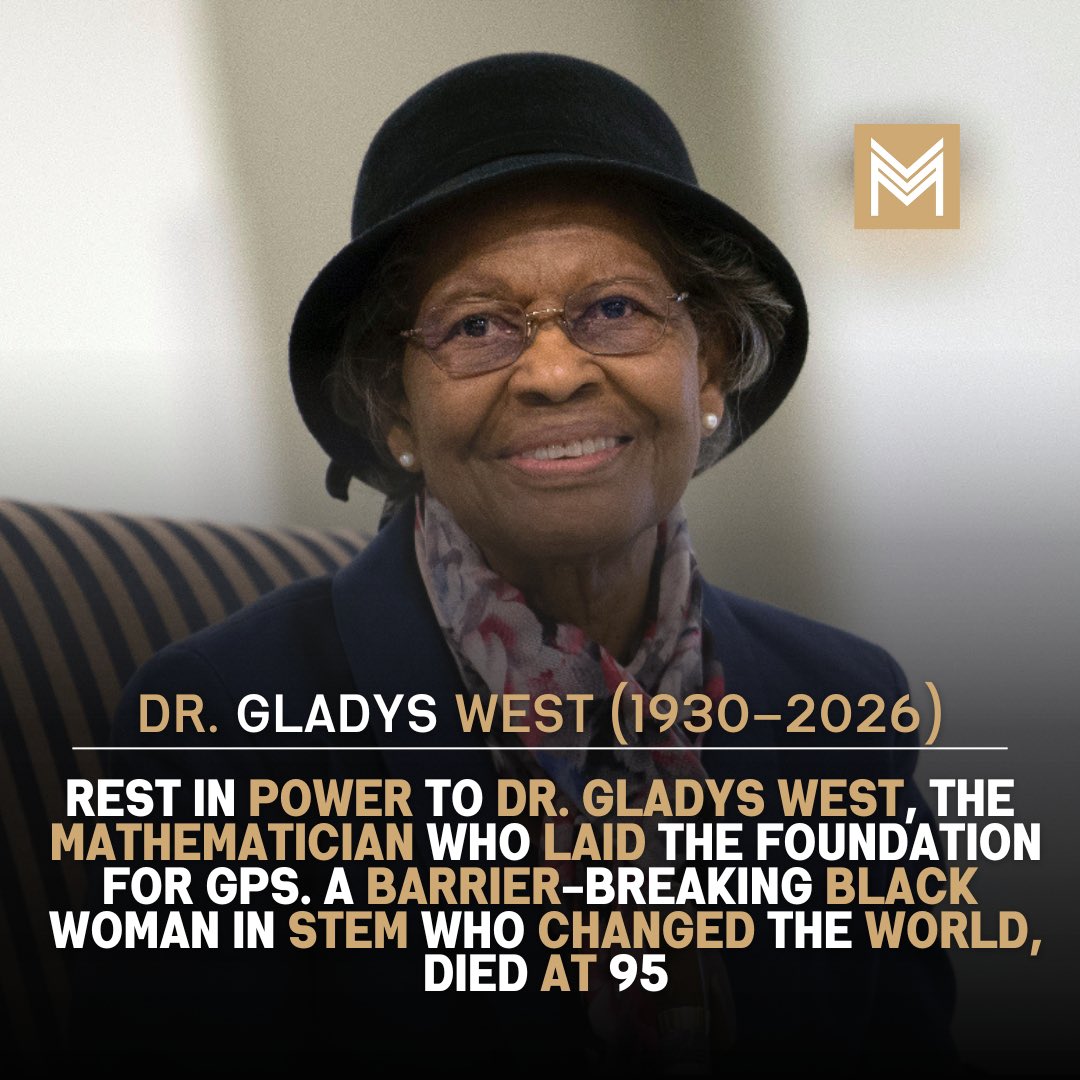 LeeMerrittesq's tweet image. Rest in power to Dr. Gladys West, the mathematician whose groundbreaking work laid the foundation for GPS—a barrier-breaking Black woman in STEM who truly changed the world.