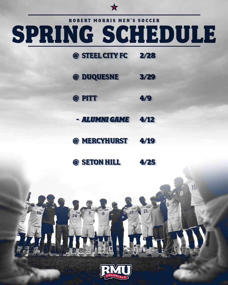 Spring soccer is back!⚽️

We've released our 2026 Spring Schedule❕

📰: bit.ly/3NTErTf

#BobbyMo