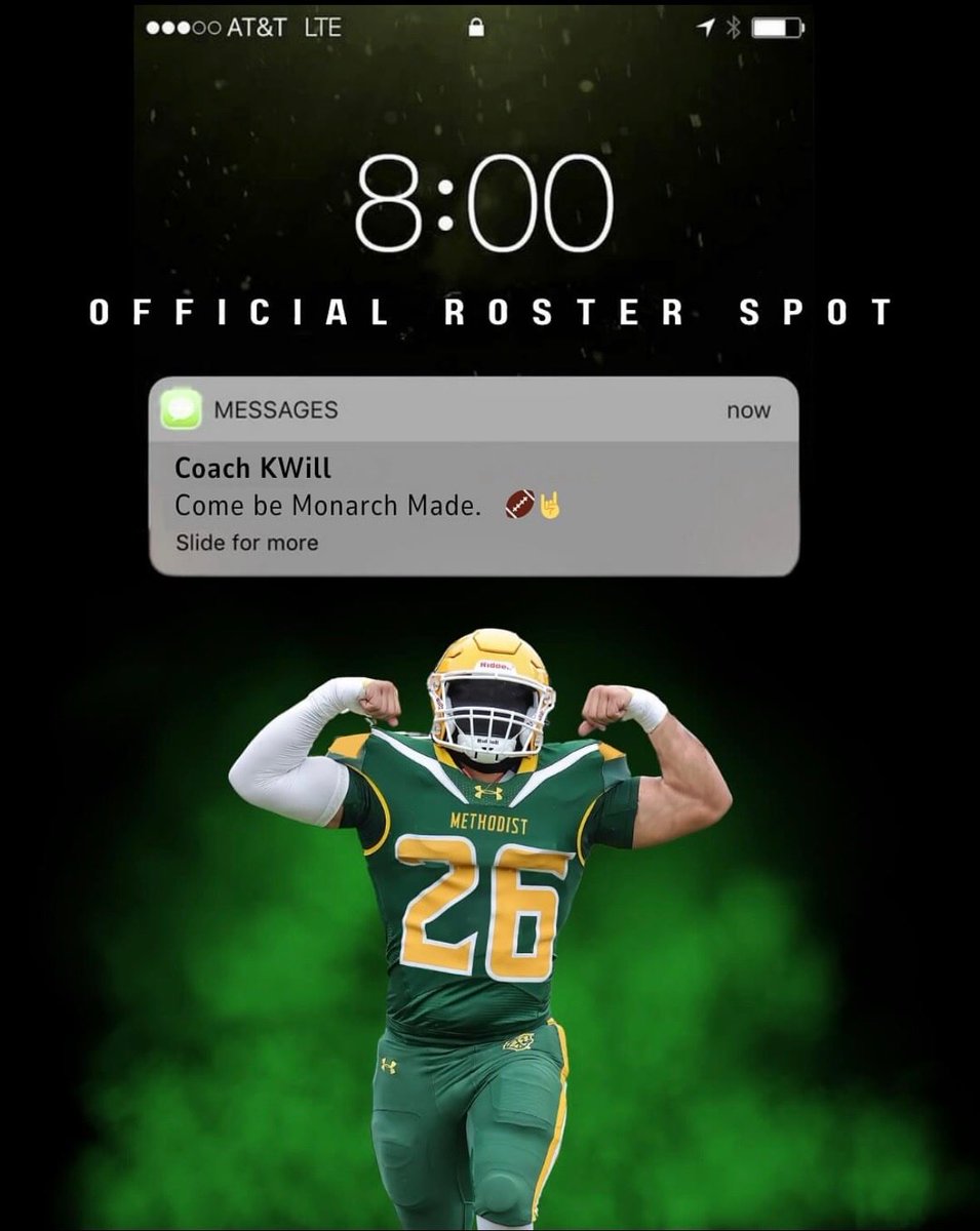 Samari_Joel's tweet photo. After a talk with @CoachDoc_ I was blessed to receive my second offer coming for @Methodist_FB https://t.co/R4U4FdhRCX