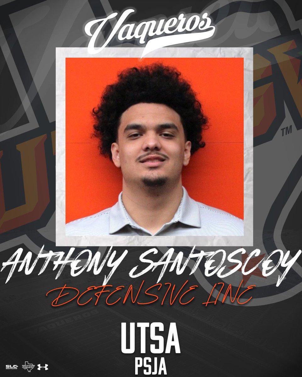 UTRGVFootball's tweet photo. 🌴Welcome Back to The Valley!🌴

Help us welcome DL from PSJA/UTSA! Anthony Santoscoy, @anthonysantosc https://t.co/n5NU8CkXyO