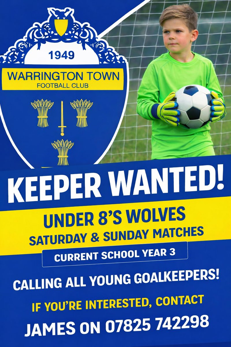 Warrington Town (Juniors) FC (@junior_wires) on Twitter photo 