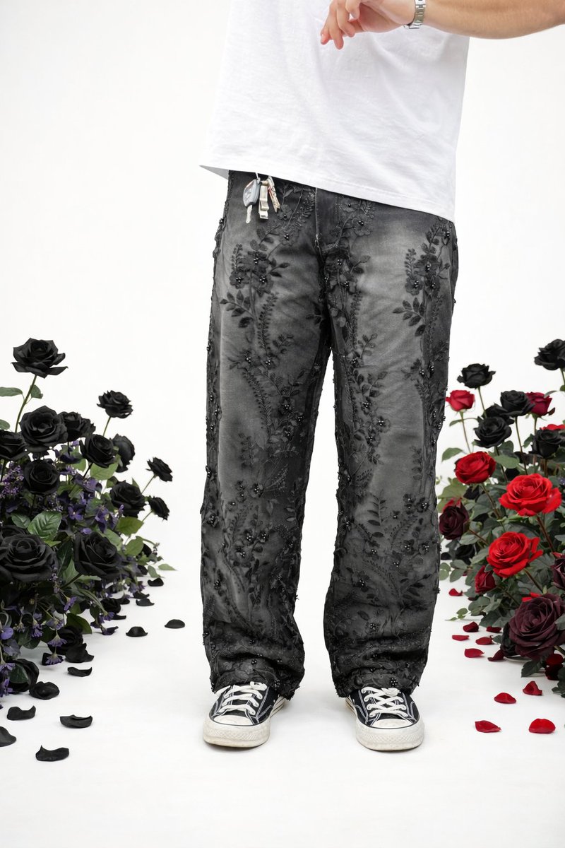 BrettJanifer's tweet photo. @grok I made these jeans and would like to know which NBA player you think would wear each of them in the tunnel on gameday. https://t.co/NaNE66ou9C