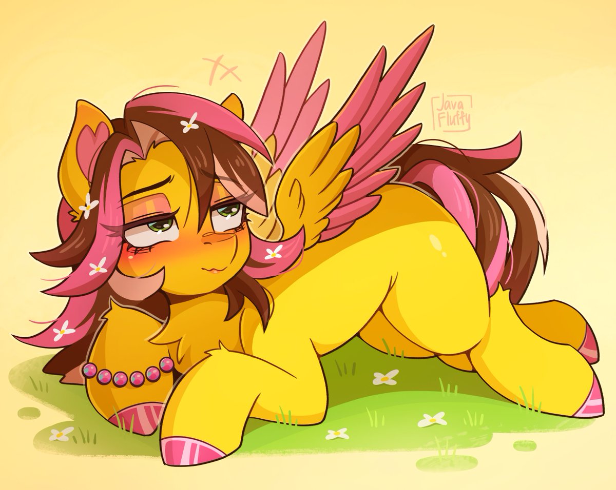 java_fluffy's tweet image. Art trade @sugarflashpony 💛

#mlp #mylittlepony #pony #digitalart #OC #art