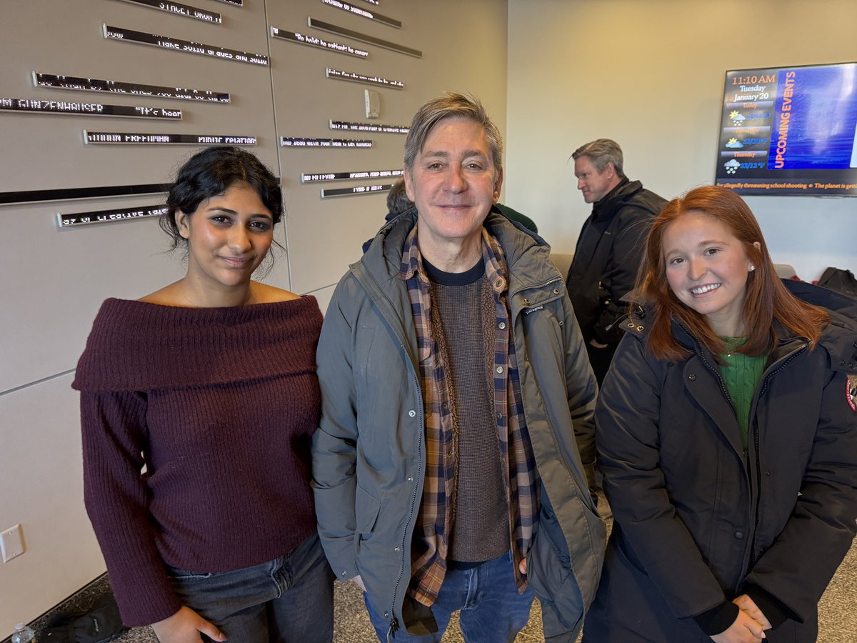 Had quite the “pinch me” moment today <a href="/NewhouseSU/">Newhouse School</a> when I got the chance to meet <a href="/SteveHartmanCBS/">Steve Hartman</a> 

He’s my biggest inspiration in the journalism field, and it was truly a privilege to speak with him!