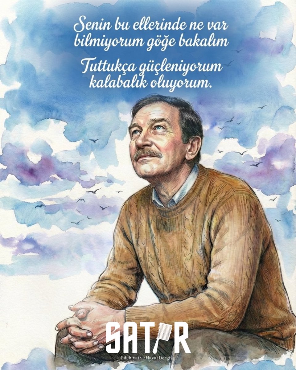 Durma kendini hatırlat
Durma göğe bakalım

🪶

#turgutuyar #edebiyat #şiir #göğebakalım #kitap