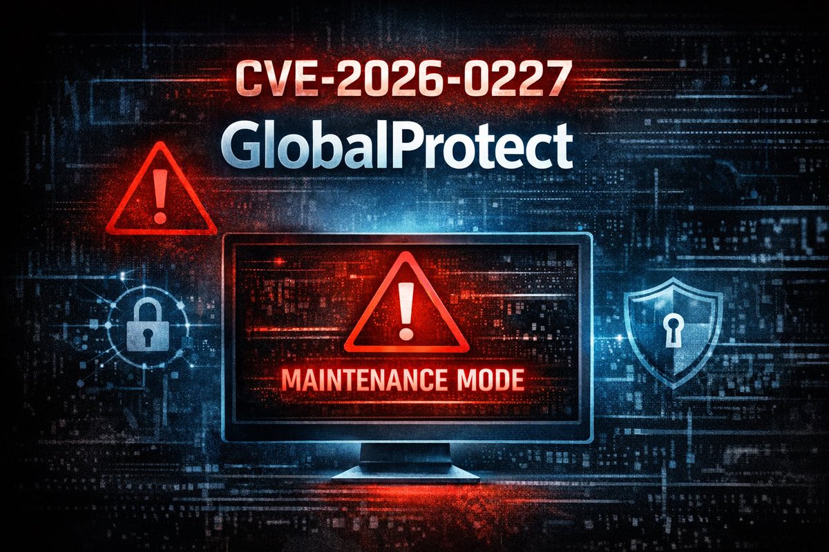 RODBOLCOL's tweet photo. 🚨 Un atacante sin login puede tumbar tu Palo Alto.
CVE-2026-0227 (GlobalProtect) → DoS repetido → maintenance mode.
Solución: actualizar (no hay workaround). 
#Ciberseguridad #rodbol https://t.co/1Yrr4SJhOv