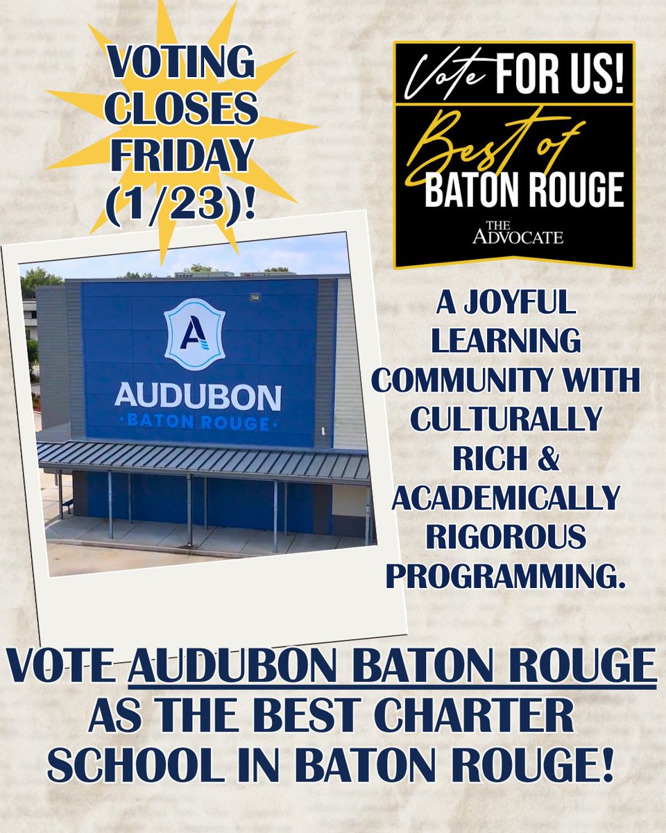 AudubonCharterBR tweet media