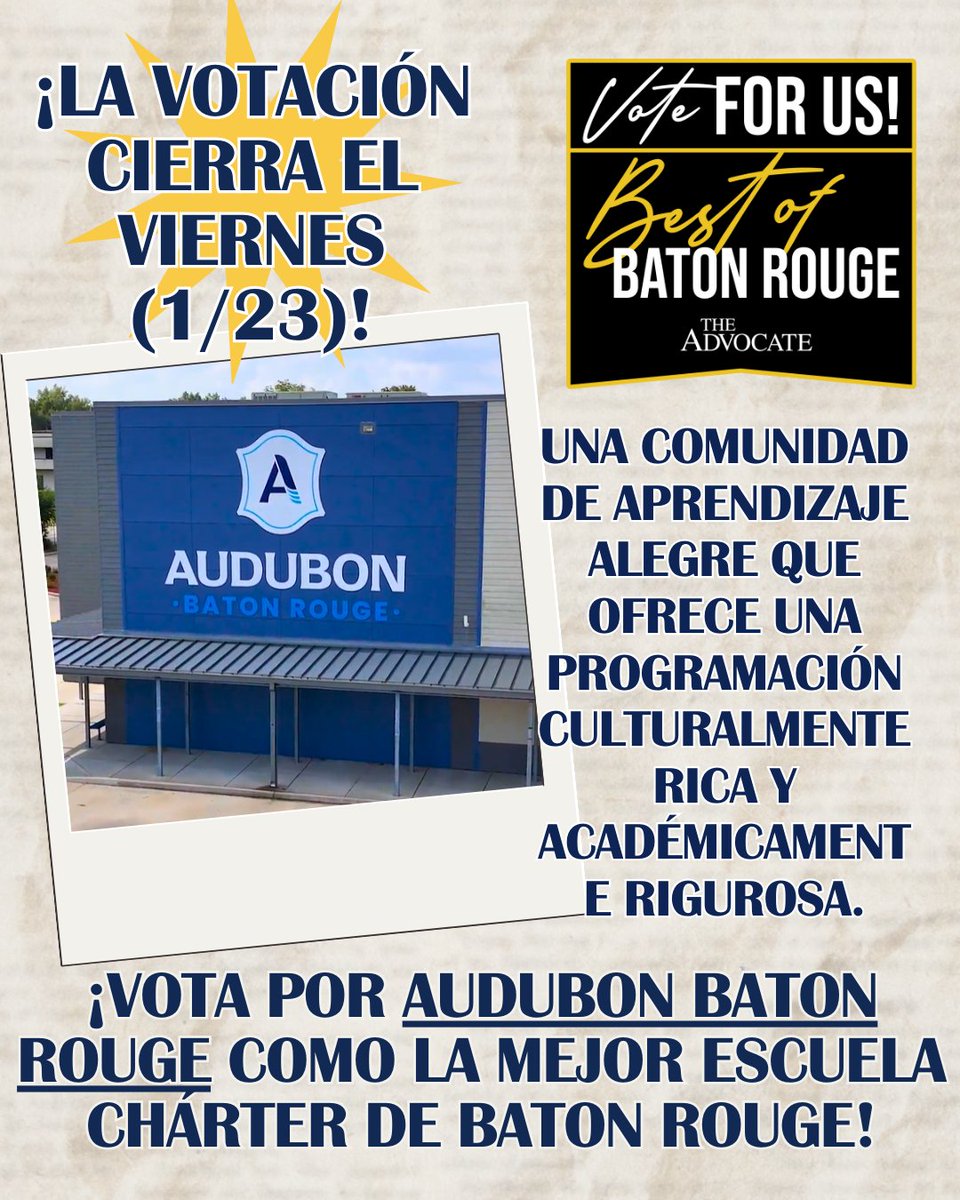 AudubonCharterBR tweet media