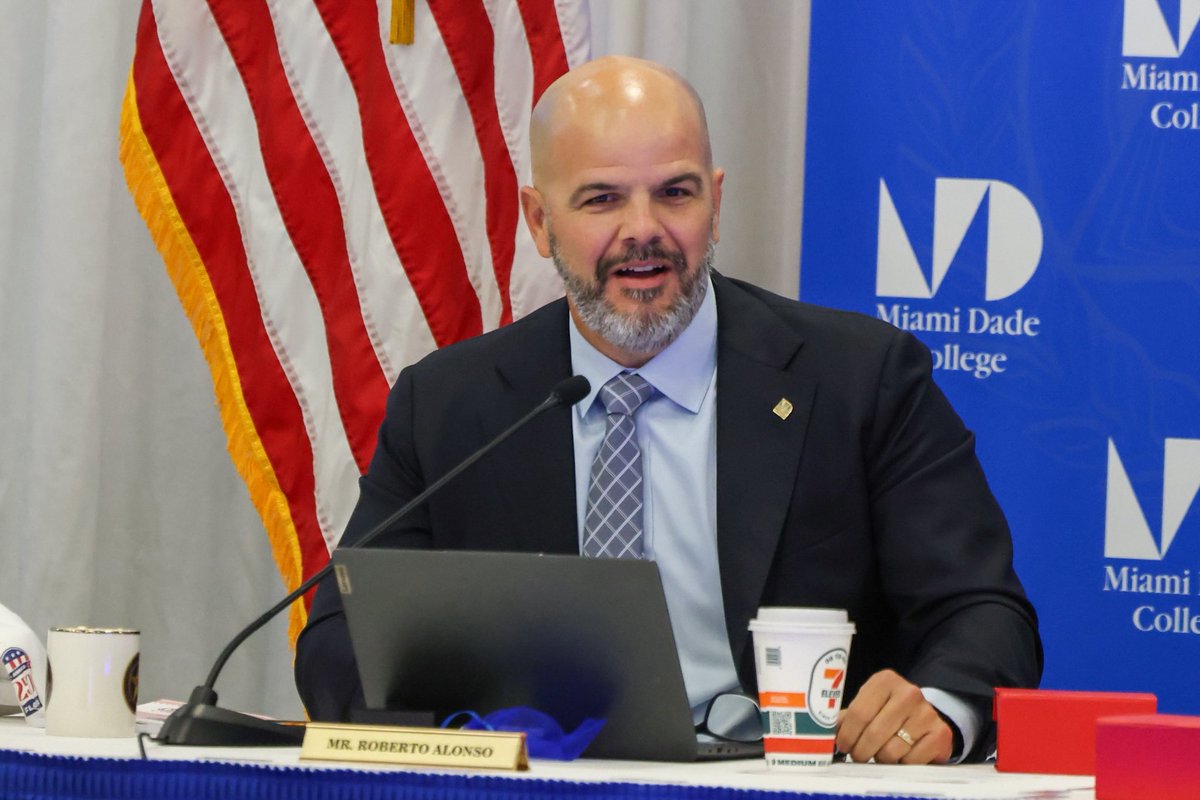RobertoAlonsoFL's tweet photo. This morning’s Board meeting at Miami Dade College was a great reminder of the impact of our work.

We proudly celebrated our National Champion Volleyball Team and officially launched the Florida Center for Aerospace and Aviation at Miami Dade College—an academic center focused on teaching, training, and industry partnerships to prepare students for high-demand, high-wage careers.

Proud of the momentum we’re building for students and our community at Miami Dade College.