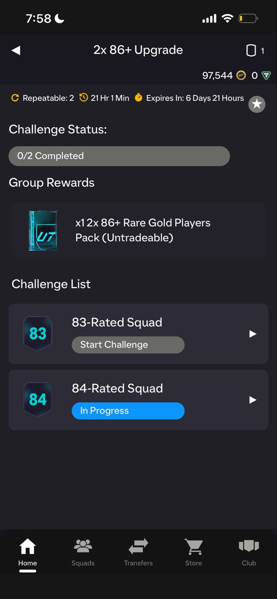 DeMinimis's tweet photo. @EASFCDirect Are we getting compensation for this!? It clearly states 12x 86+ players yet I only received two. https://t.co/pmlqxoSfjs