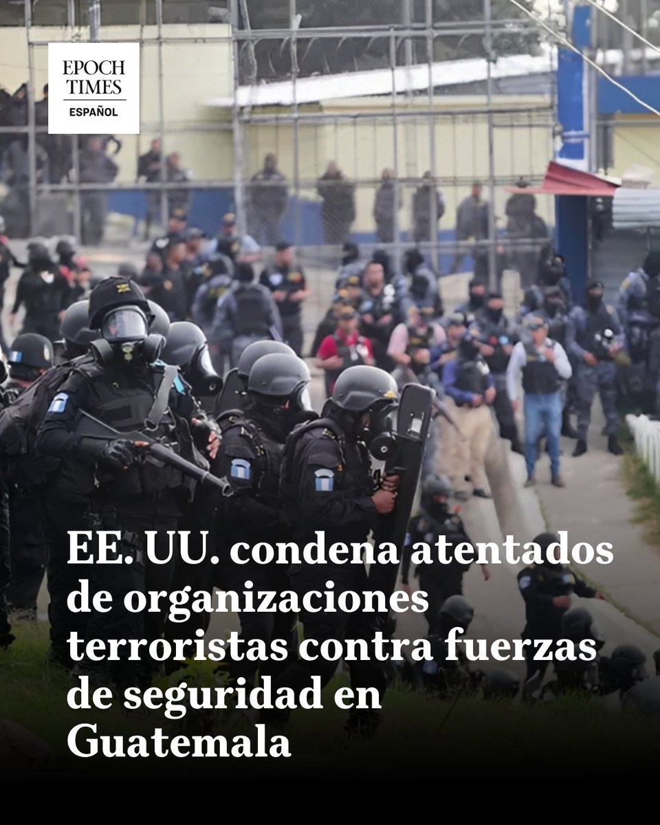 "Estos terroristas, quienes cooperen o estén vinculados con ellos, no tienen lugar en nuestro hemisferio", declaró el Departamento de Estado   
<a href="/YenySoraRobles/">Yeny Sora Robles</a> #EEUU #Guatemala
🔴Lee más aquí 👉 epochtim.es/jsqin7