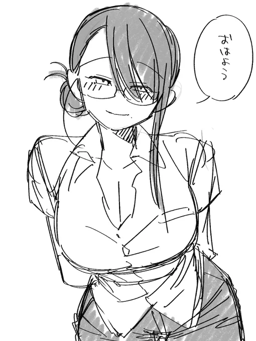 さてと……俺だけに優しい巨乳のお姉さん描いて己を鼓舞するか………………… 