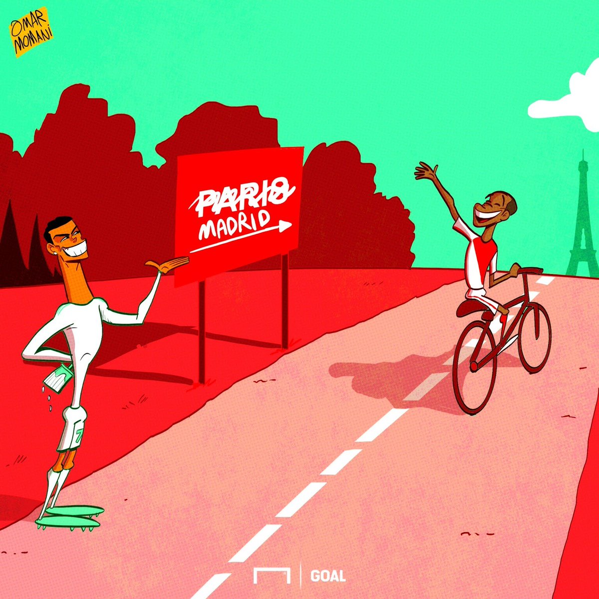 omomani's tweet image. Mbappe and Monaco
Cartoons from the past