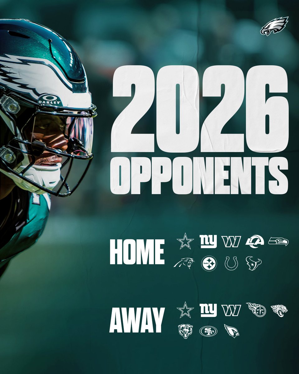 Eagles's tweet image. Our 2026 opponents