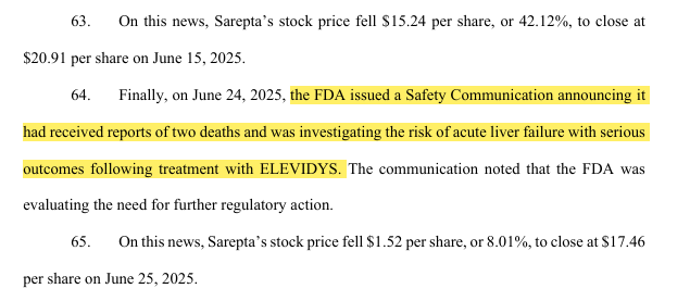 11thestate's tweet photo. Meanwhile, the $SRPT case is moving forward — and now we’ve got more details. We pulled out the most important points for you. As always — worth a look. #SRPT #Sarepta https://t.co/HAOg3cTcN8