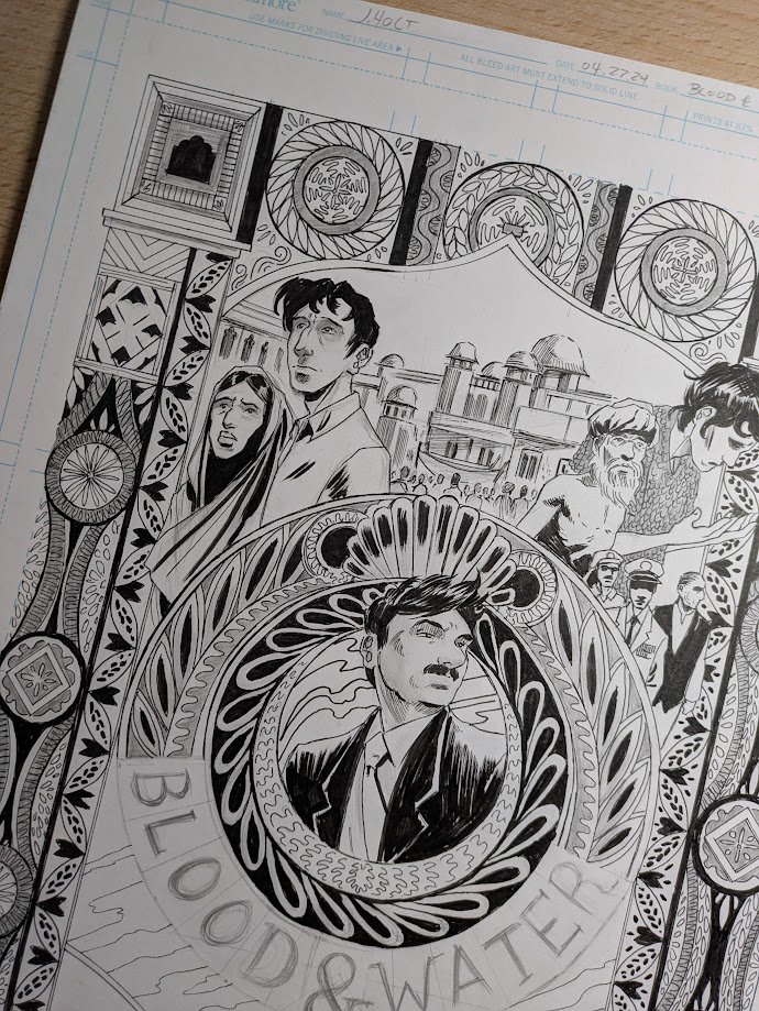 111 comic pages. A year of production time. Hours staring at Swat wood carving from Northern Pakistan to design the cover. Vignettes drawn from the Gospels. A true story without much coverage on this side of the world.

I'm proud of this.