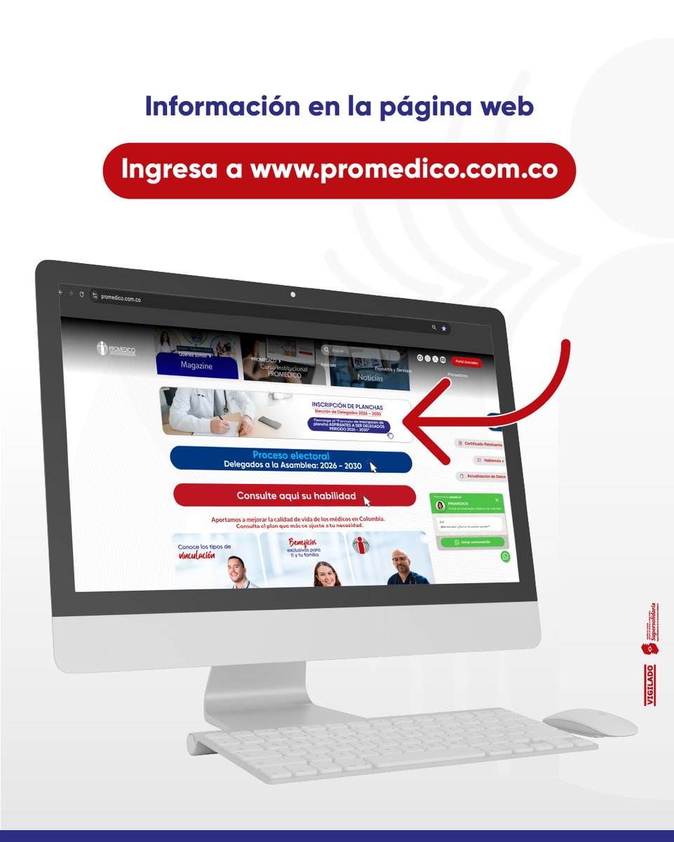 🗳️ Tu voz construye PROMEDICO
Invitamos a nuestros asociados a participar en las Elecciones de Delegados PROMEDICO 2026–2030, un proceso democrático que fortalece nuestra institución y nos permite seguir creciendo juntos.