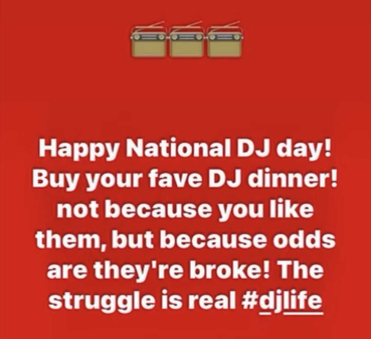 taradublinrocks's tweet photo. This is also 100% true of this former radio DJ who’d love nothing more than to be back on the radio right now talking about music instead of politics any day
#HireTara back @947fm, @Audacy! Everybody needs a feel good story right now 🙏🏻🎤🤘🏻
#NationalDJDay #TuesdayVibe https://t.co/E6RQGHWsWx
