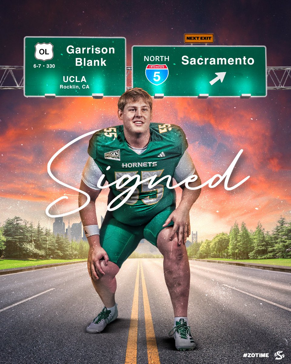SacHornetsFB's tweet photo. 𝙎𝙄𝙂𝙉𝙀𝘿: 𝙂𝘼𝙍𝙍𝙄𝙎𝙊𝙉 𝘽𝙇𝘼𝙉𝙆, 𝙊𝙇
• Redshirted at UCLA in 2025.
• Three-star recruit out of Rocklin HS.
• Three-time all-league and two-time all-state for the Thunder. https://t.co/Cqa767DMsX