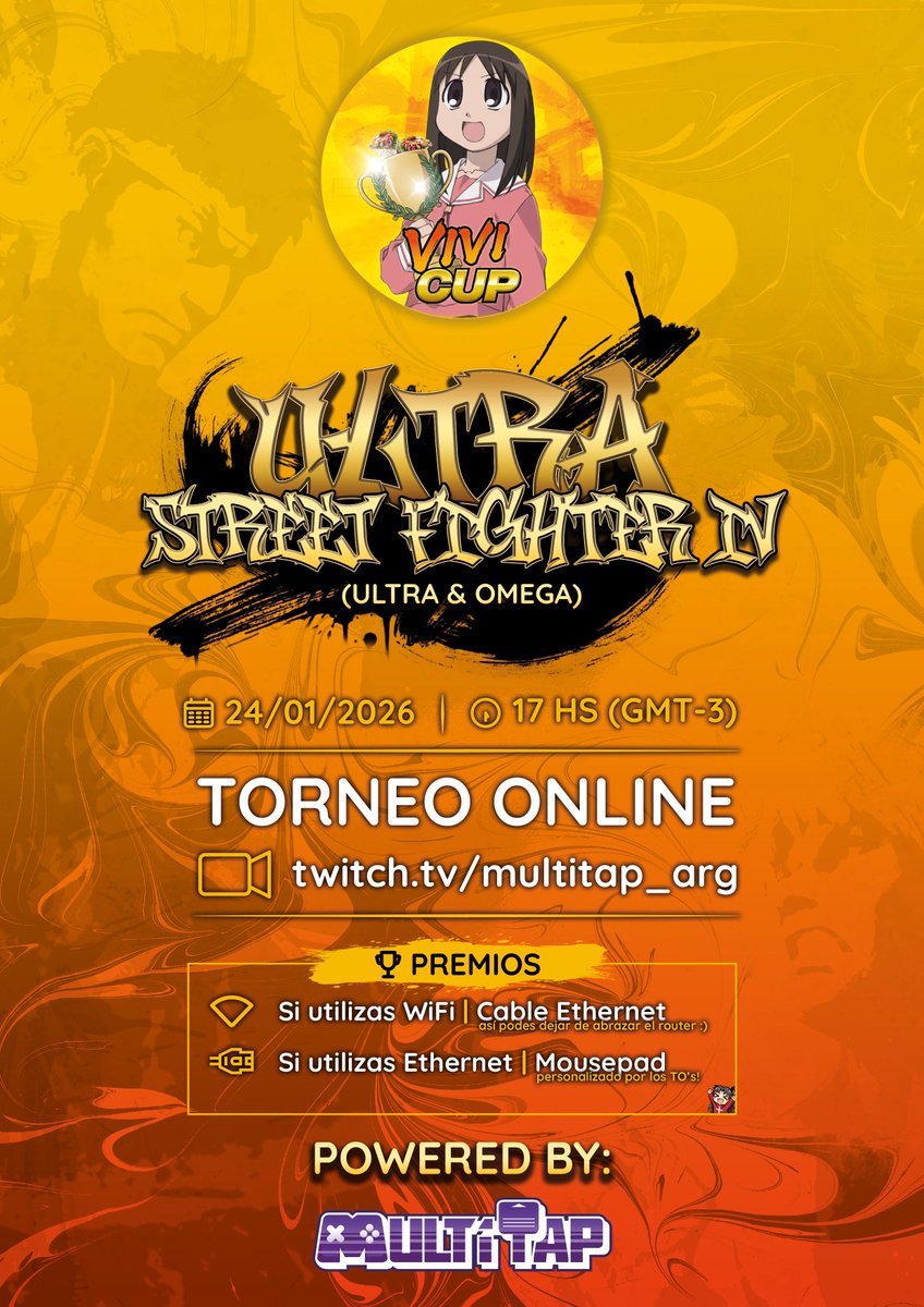 Este sábado 24/1 vamos a estar casteando un torneo Ultra Amateur de Ultra Street Fighter 4, en un crossover bizarrísimo entre la comunidad trans, la colectividad judía y 7 pueblos rurales del Líbano

En vivo por nuestros canales de Twitch y YouTube