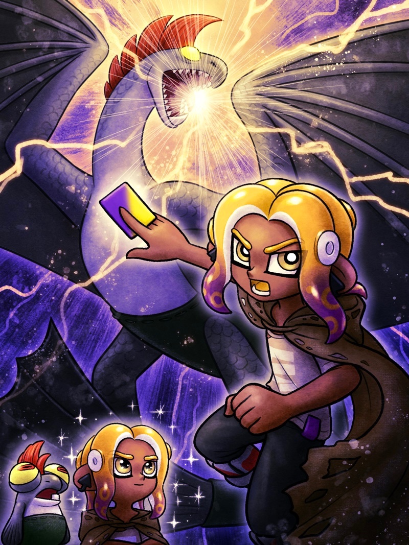 mustard_pudding's tweet image. このところ仕事でも自主制作でもドラゴンを描いている
なんか小学生男児みたいだな