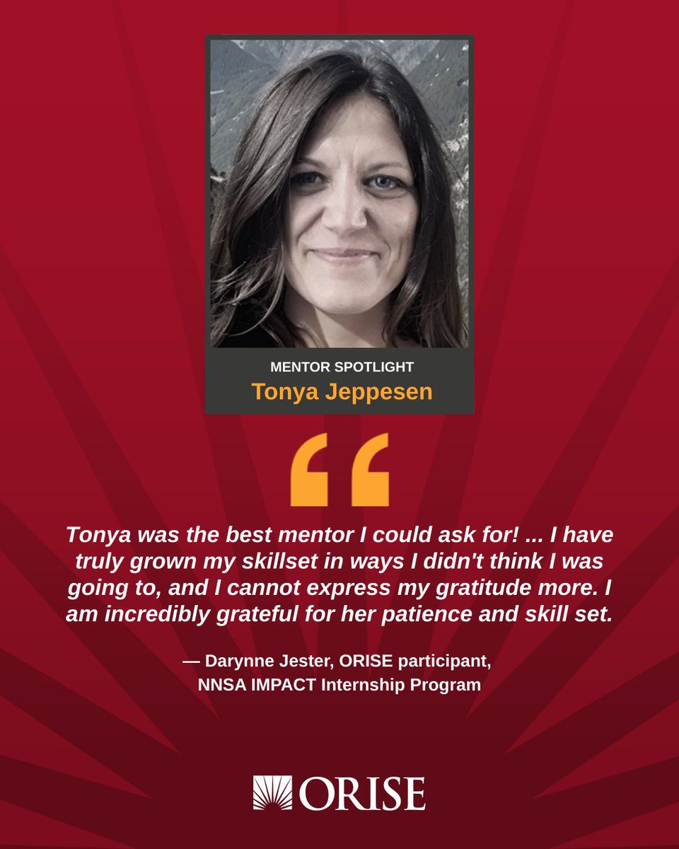 Experience ORISE Internships and Fellowships tweet media