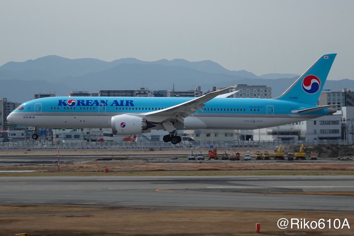 Blue751A's tweet image. #大寒だから大韓航空の写真載せよう