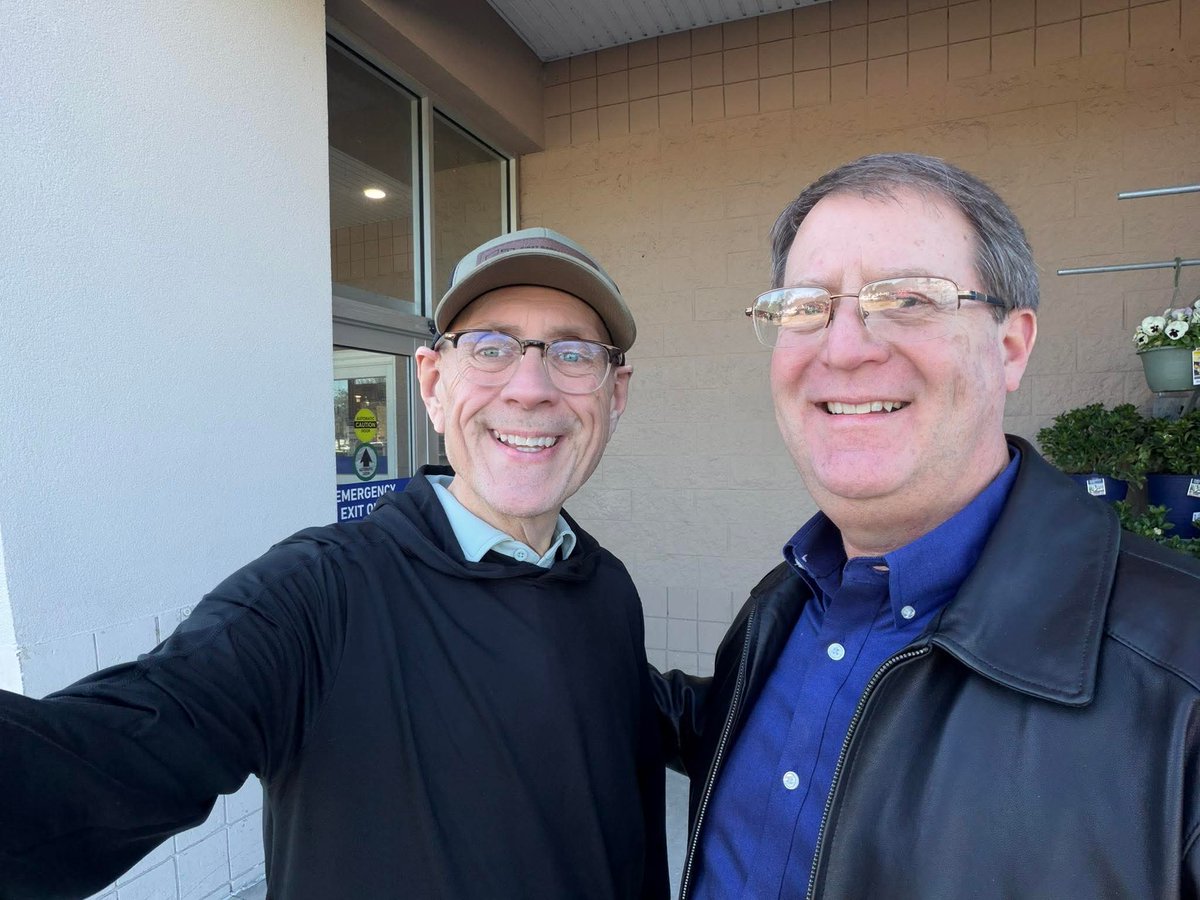 Excited to be with my old friend, <a href="/BradleyGraves/">Brad Graves</a>, in Florida! Join us tomorrow at First Baptist Church in Dover for our "Can I Ask You A Question?" evangelism training where we solve the 3 big fears: I don’t know what to say,  I'm afraid to offend,  &amp; I can't answer objections.