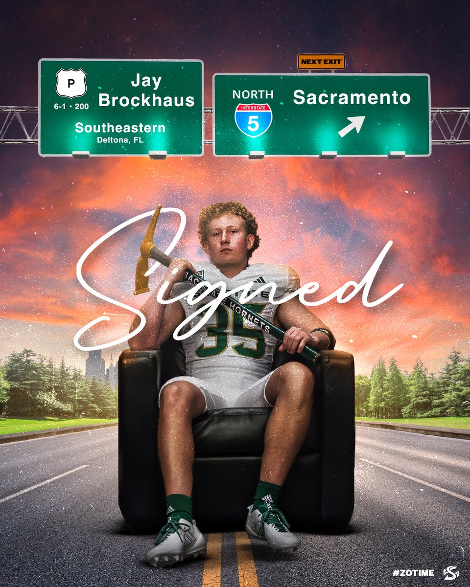 𝙎𝙄𝙂𝙉𝙀𝘿: 𝙅𝘼𝙔 𝘽𝙍𝙊𝘾𝙆𝙃𝘼𝙐𝙎, 𝙋
• Played two years at NAIA Southeastern.
• Named first team all-Sun Conference in 2023.
• Had five punts of 50-yards in 2024.