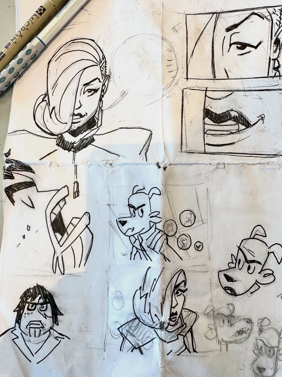 More groundwork… more ideas framed in my head that need releasing on these dirty pages. ✍🏼✍🏼✍🏼 #cartoons #comics #art #indego