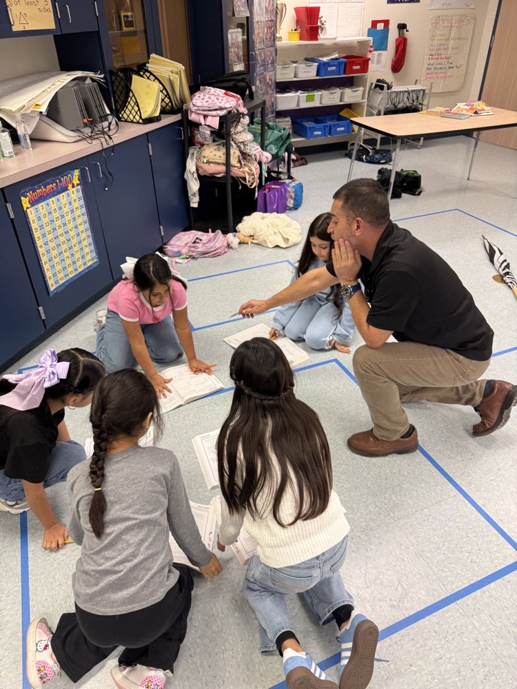 3rd grade working on perimeter and making it interactive for students