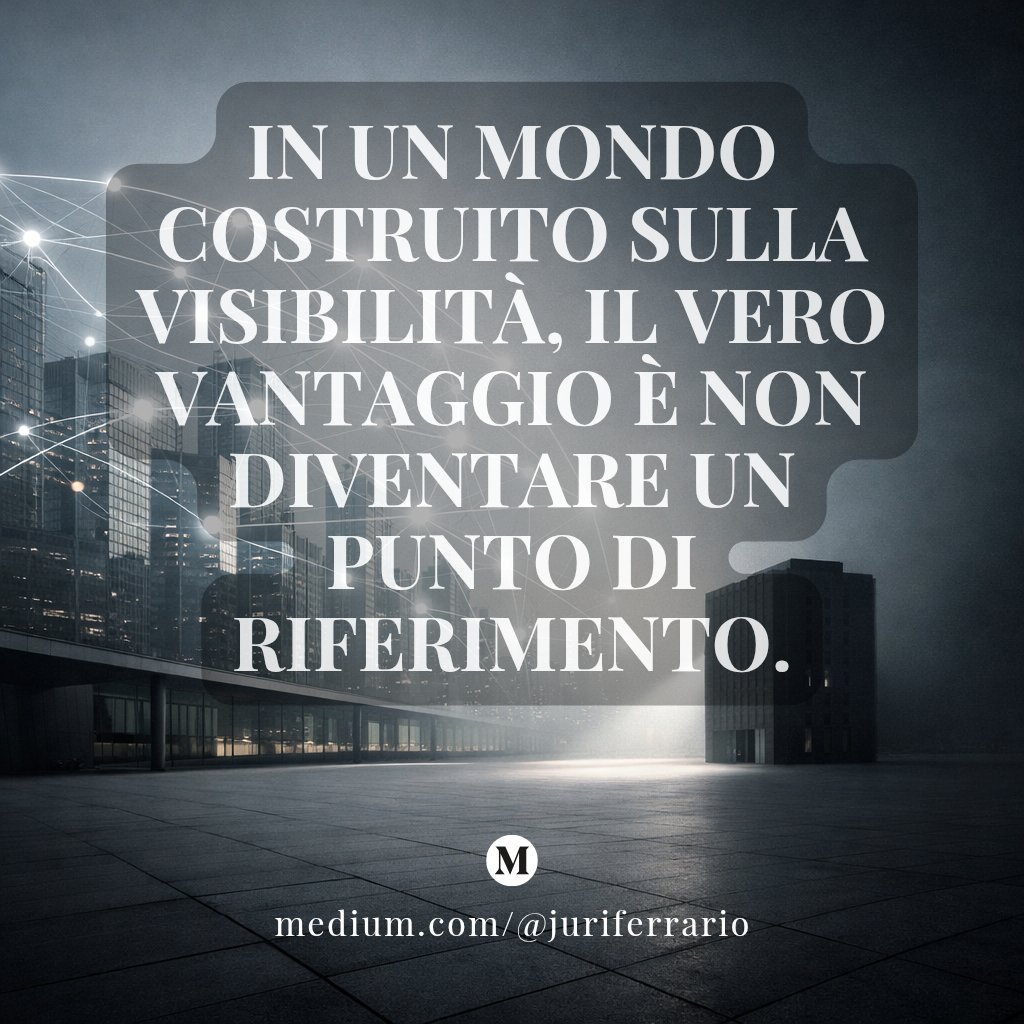 JF_Ibuild's tweet photo. Nei sistemi costruiti sulla visibilità, distinguersi non è sempre un vantaggio.
A volte, la stabilità nasce dal non diventare un punto di riferimento.

👉 https://t.co/VVyZCzlwOI
#Governance #Sistemi #Strategia https://t.co/6Bgg8WWWCI