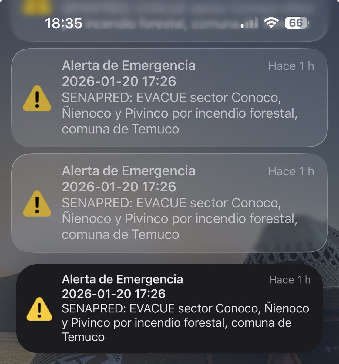 geger's tweet image. Serán necesarias 100 #alertaSAE en un lapso de menos de 5 minutos #Temuco #SENAPRED