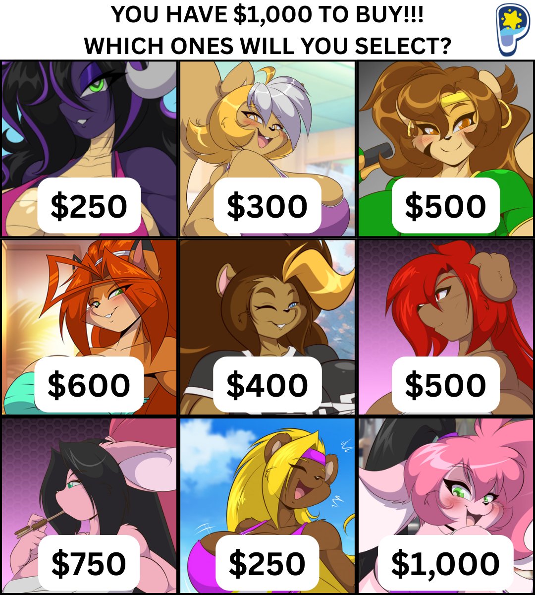 TheAMPingAround's tweet image. $1,000. Your choice. Zero regrets. 😤

Which mom(s) are you buying first—and how are you spending the rest? 💸

Drop your picks 👇

Art by @Mastergodai 

#MasterGodai #CharacterSelect #FurryArt #MomEnergy #BuyChallenge