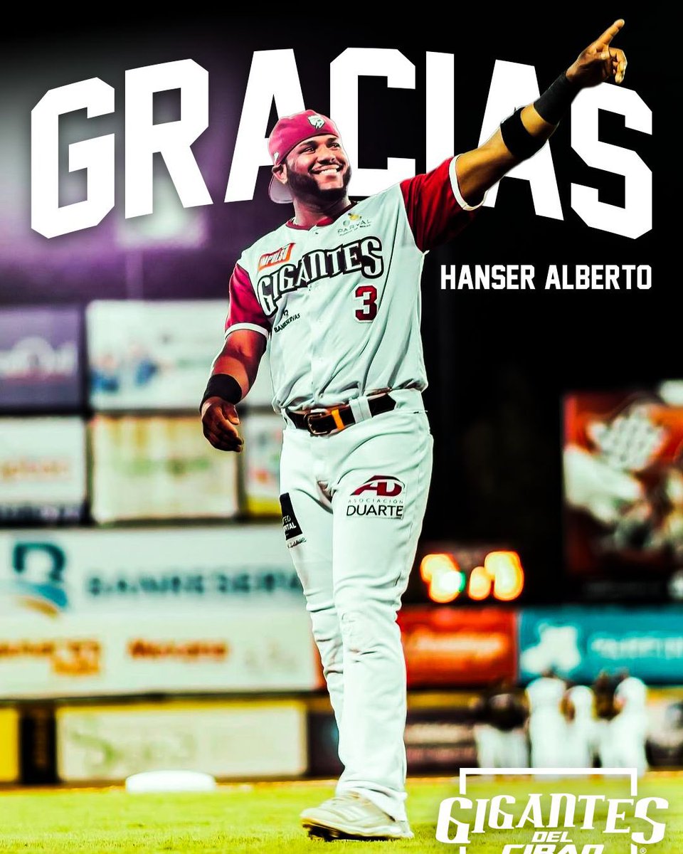 Hoy se despide del béisbol un Gigante de verdad, un Gigante de corazón 🤎

Hanser Alberto, gracias por tu entrega, por jugar siempre con el alma y por representar tus Gigantes con orgullo. Más allá de los números, quedan los recuerdos, el respeto de todos y el cariño de la