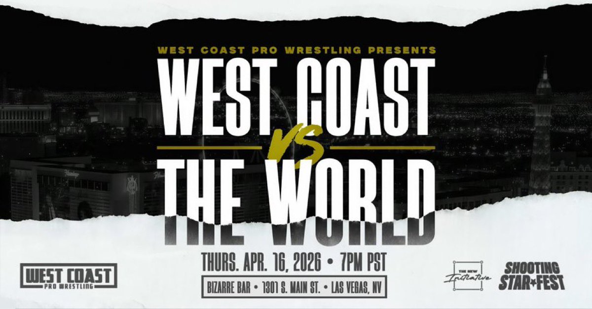 TICKETS ON SALE TOMORROW!!!

WEST COAST VS THE WORLD

On Thursday night, April 16th, The Coast comes back to Vegas one last time.

West Coast vs The World
Thursday, April 16th 2026
630p Doors | 7pm Bell
Las Vegas, NV
Tickets on sale 1/21 @ 12 noon PST