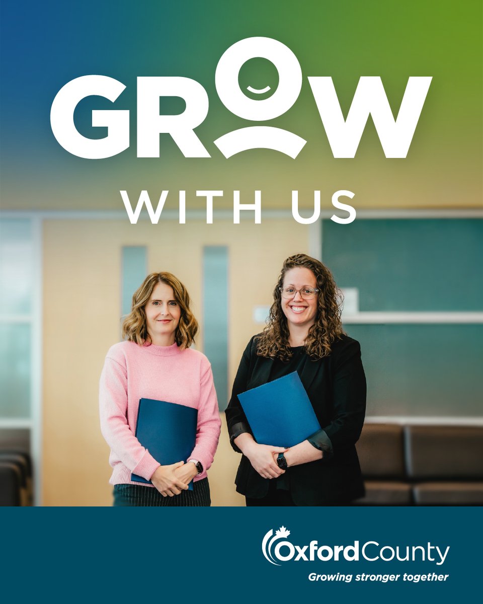 Would you like to grow your career with meaningful work that serves Oxford County residents? Oxford County is currently recruiting for a variety of positions and application deadlines vary. Learn more about these roles and apply online at oxfordcounty.ca/careers