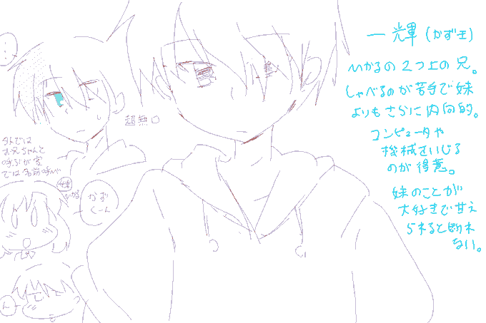 ひかるにお兄ちゃんを考えてた
ほんとにお兄ちゃんか…? 