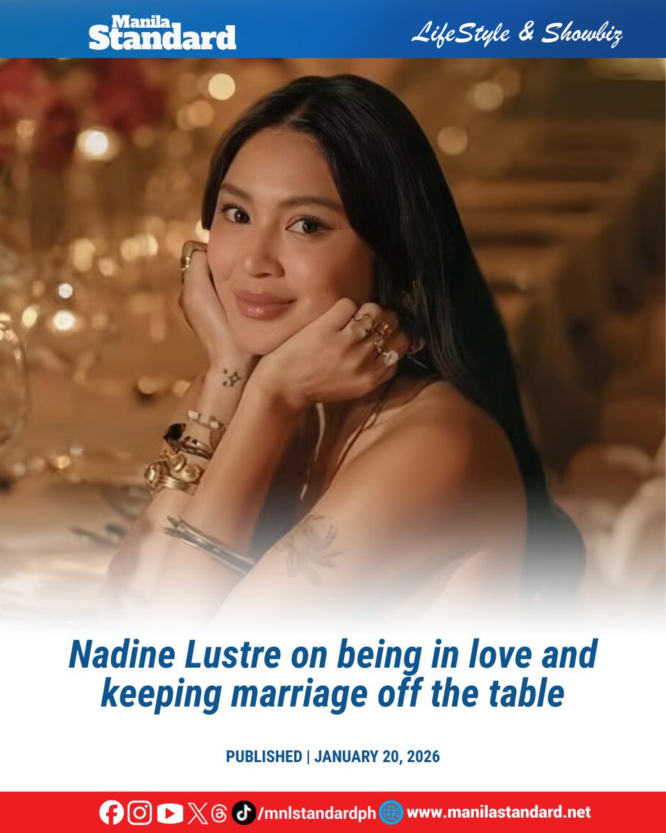 mnlstandardph's tweet photo. #MSShowbiz│ Nadine Lustre is wearing love lightly and happily.

Continue reading: https://t.co/QevC7vtkGh https://t.co/bNCMfSBLvN