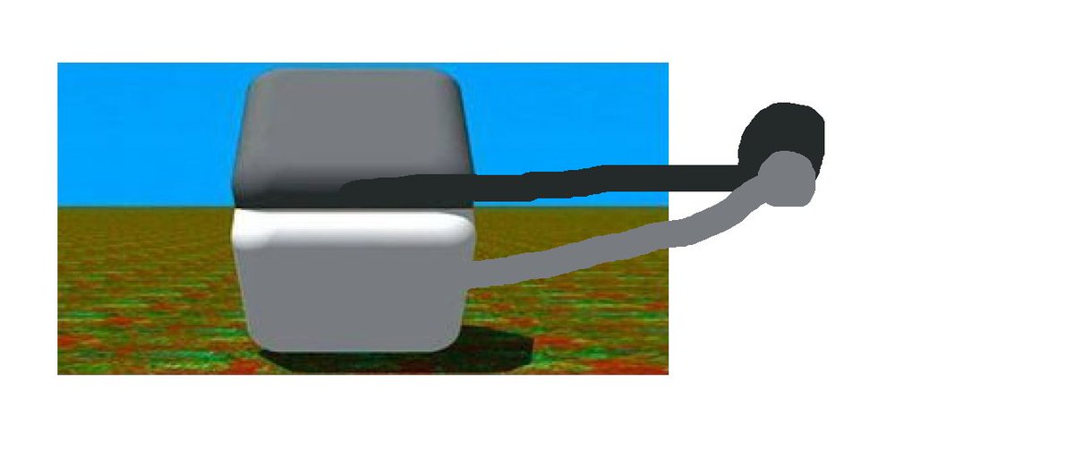 yhazner's tweet photo. @SockedP @dientona_xd3086 Pues sí, lo que pasa es que el color real del objeto de abajo es el blanco que ves ahí; el gris es su sombra. Si comparamos la sombra del de arriba con la sombra del de abajo, serán diferentes. https://t.co/JY3ZYbrgjI