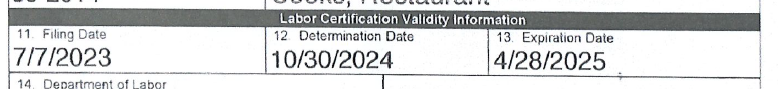 BaniasLaw's tweet photo. Just saw this in a case I am working on and it is absolutely ridiculous that 15 months is the norm for @USDOL to decide #PERM applications. It takes them 8 minutes to do. But it's been five months since the 1st Circuit heard argument in our #PERMDelay appeal with @AttyStevenBrown That's a long time if the case is as simple as @TheJusticeDept claims.