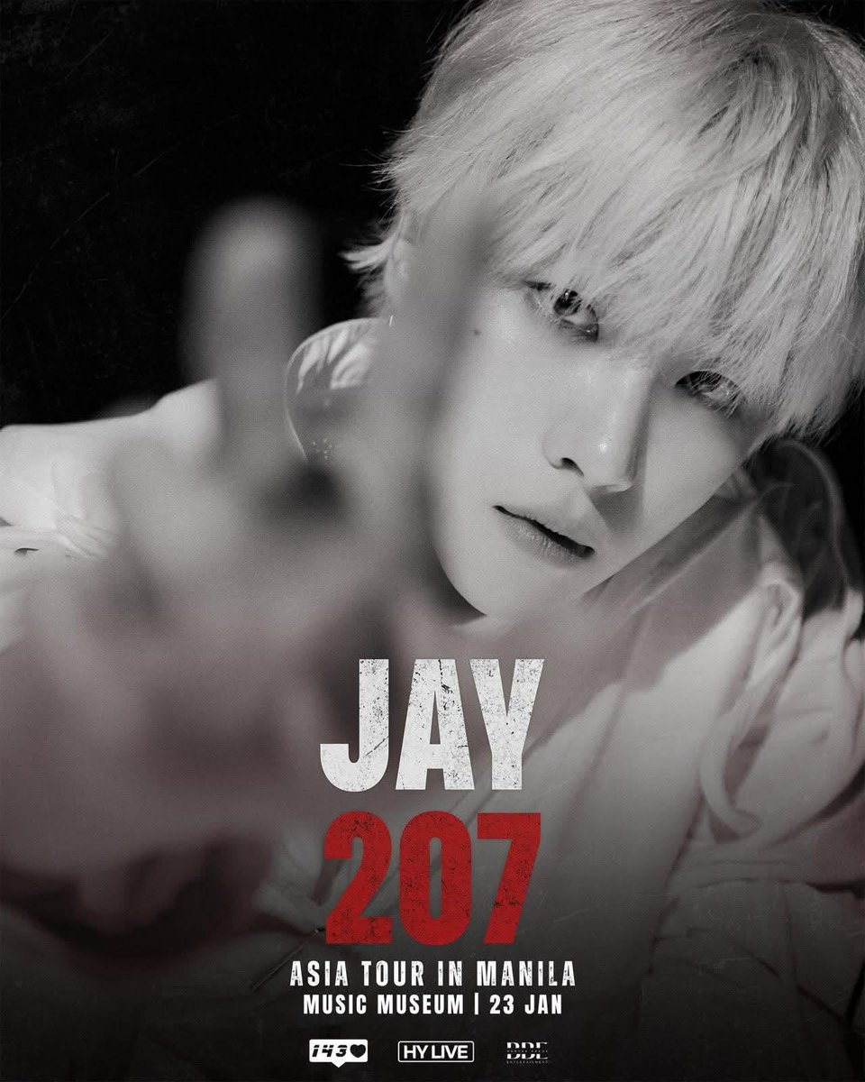 hallyu_insider's tweet photo. iKON’s Kim Jinhwan, also known as JAY, is coming to Manila for his JAY 207 Tour on January 23, 2026, at the Music Museum! 🔥
Buy your tickets here https://t.co/zB87RI014e
Promoted by @banyakbagusent
@hylive_official
#김진환 #JAY
#아이콘 #アイコン #iKON
#JAY207 #207ASIATOUR https://t.co/DNQseOYv8d