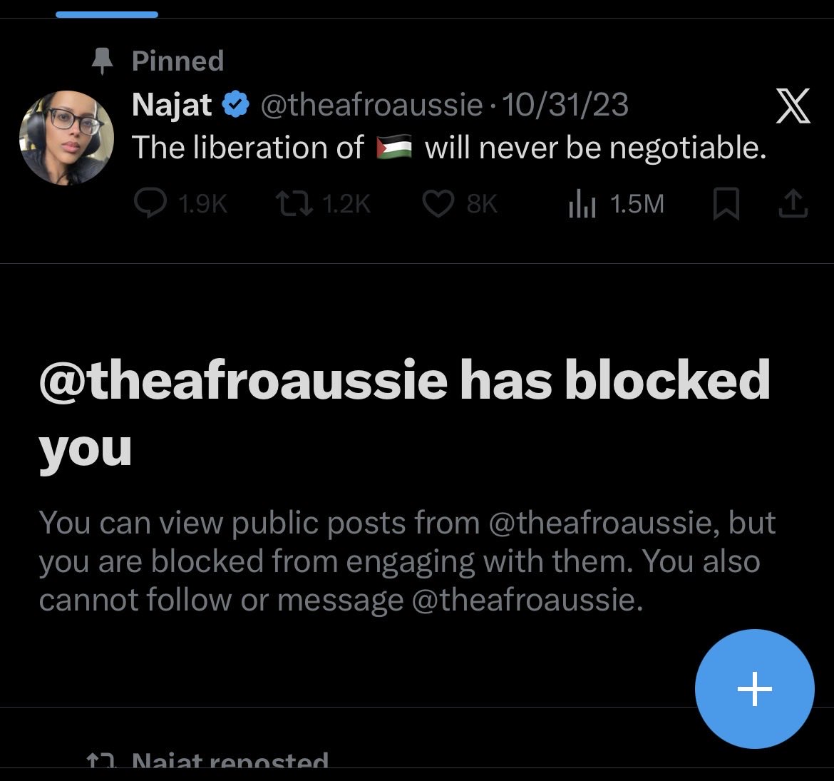 SocioNames's tweet image. B*tch blocked me and I even agreed with what she posted.