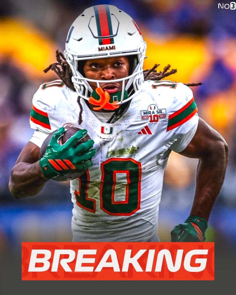 🚨BREAKING: Miami Freshman WR Malachi Toney plans on entering the Transfer Portal, his mother tells <a href="/PeteNokos_/">Pete Nokos</a> 

Toney was one of the best freshman receivers in the country racking up 1,211 yards and 10 TDs 

Ohio State, USF and Florida are his top destinations
