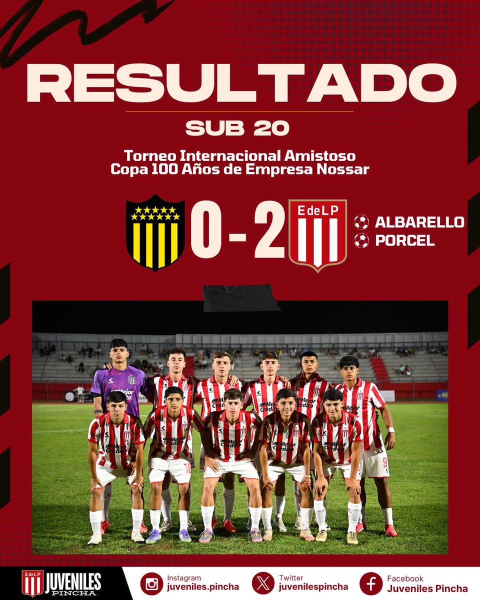 ✅Ganó la Cuarta en Uruguay.

Los dirigidos por Leandro Testa vencieron 2 a 0 a Peñarol por la Copa 100 Años de Empresa Nossar, en el marco del Torneo Amistoso Internacional Sub 20.

📸<a href="/edelpfutbol/">Estudiantes Fútbol Amateur</a>