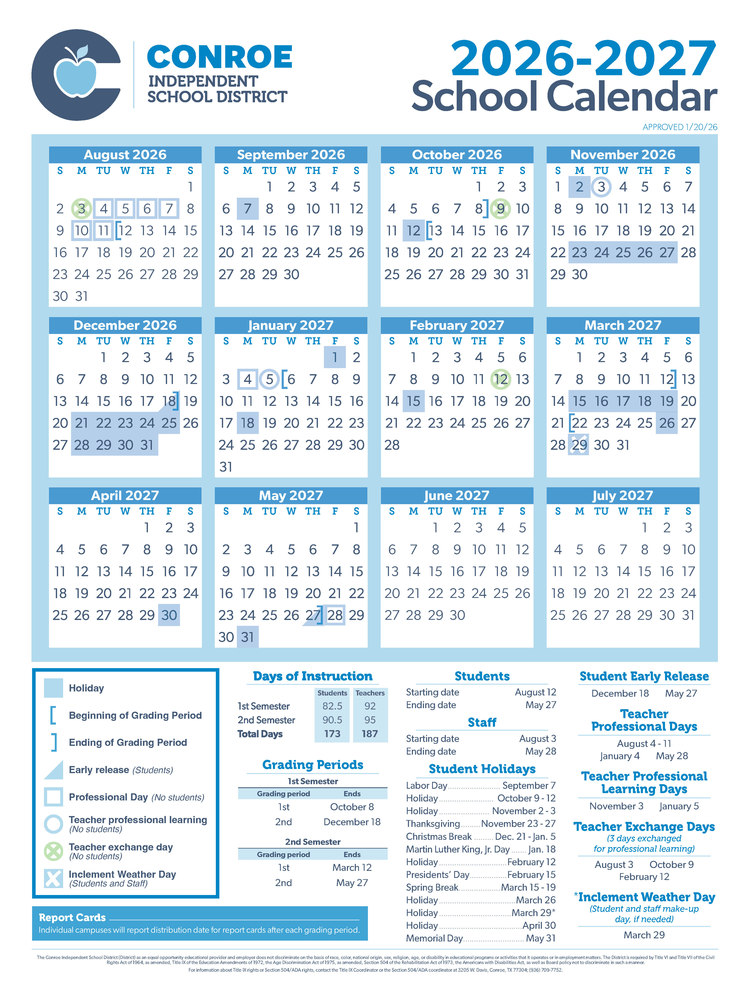 Board of Trustees Approves the 2026–2027 School Calendar conroeisd.net/o/cisd/article…