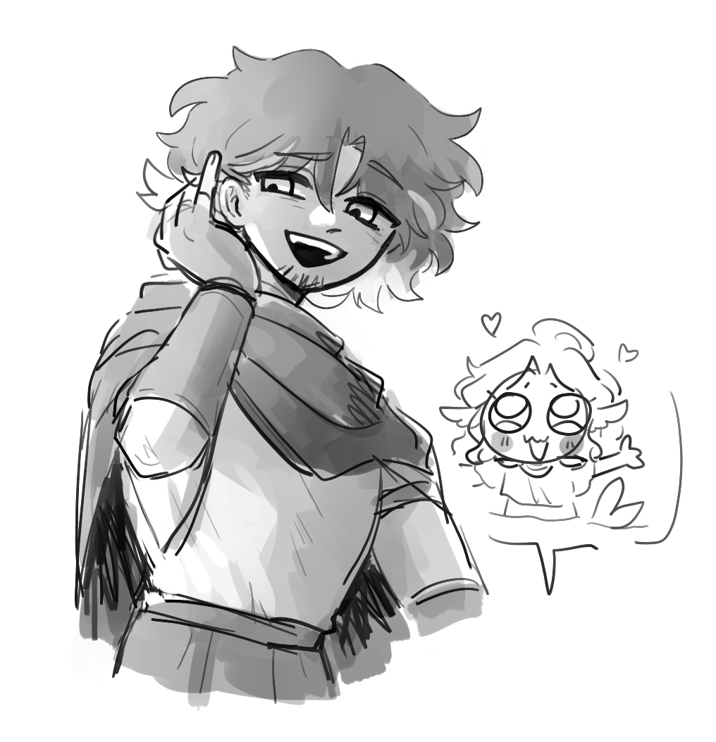 He's too shy and terrified