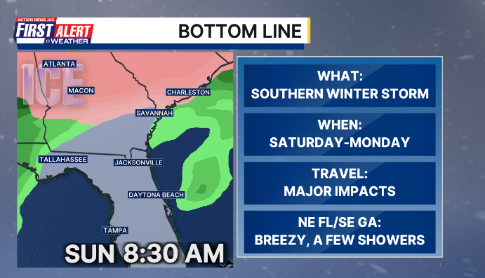 MikeFirstAlert's tweet image. #firstalertwx👀north through the weekend(!) @ActionNewsJax @WOKVNews